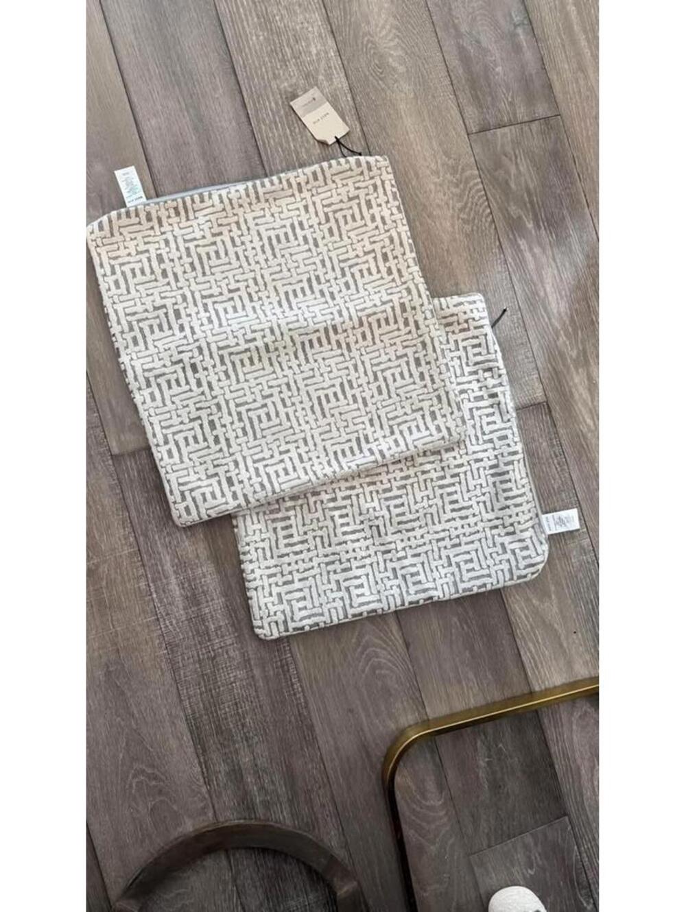 West elm gray pillow covers